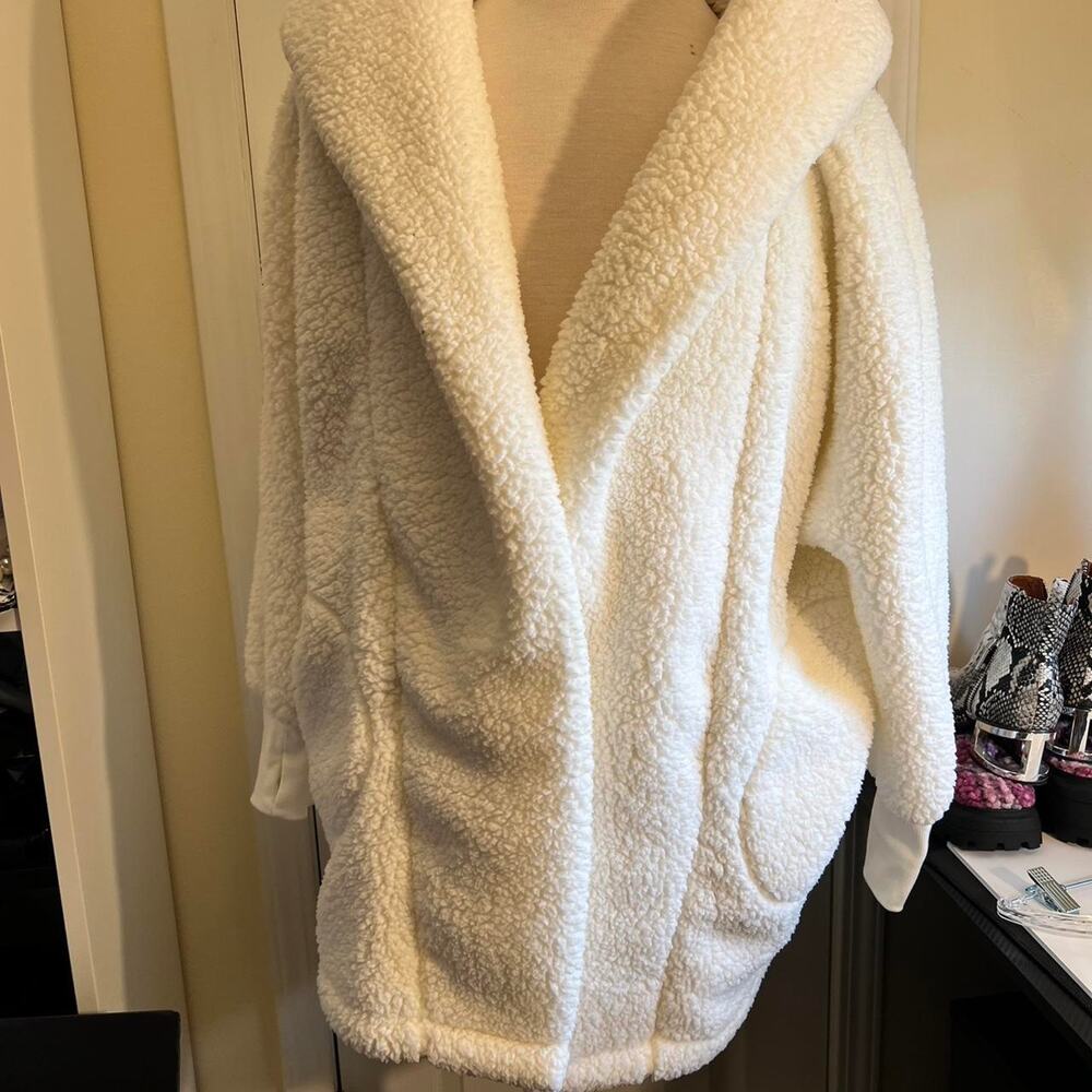 Gill cream/white oversized teddy coat